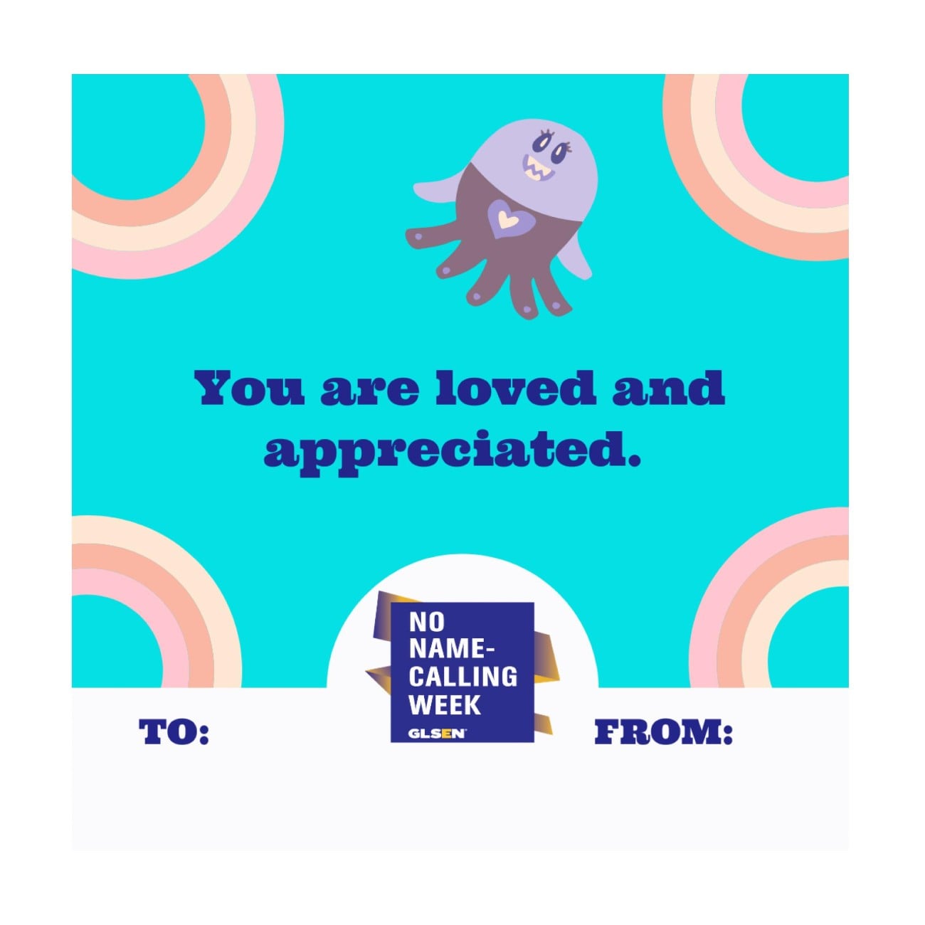 No Name-Calling Week Poster Design