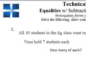 Systems of Equations: Homework Problems