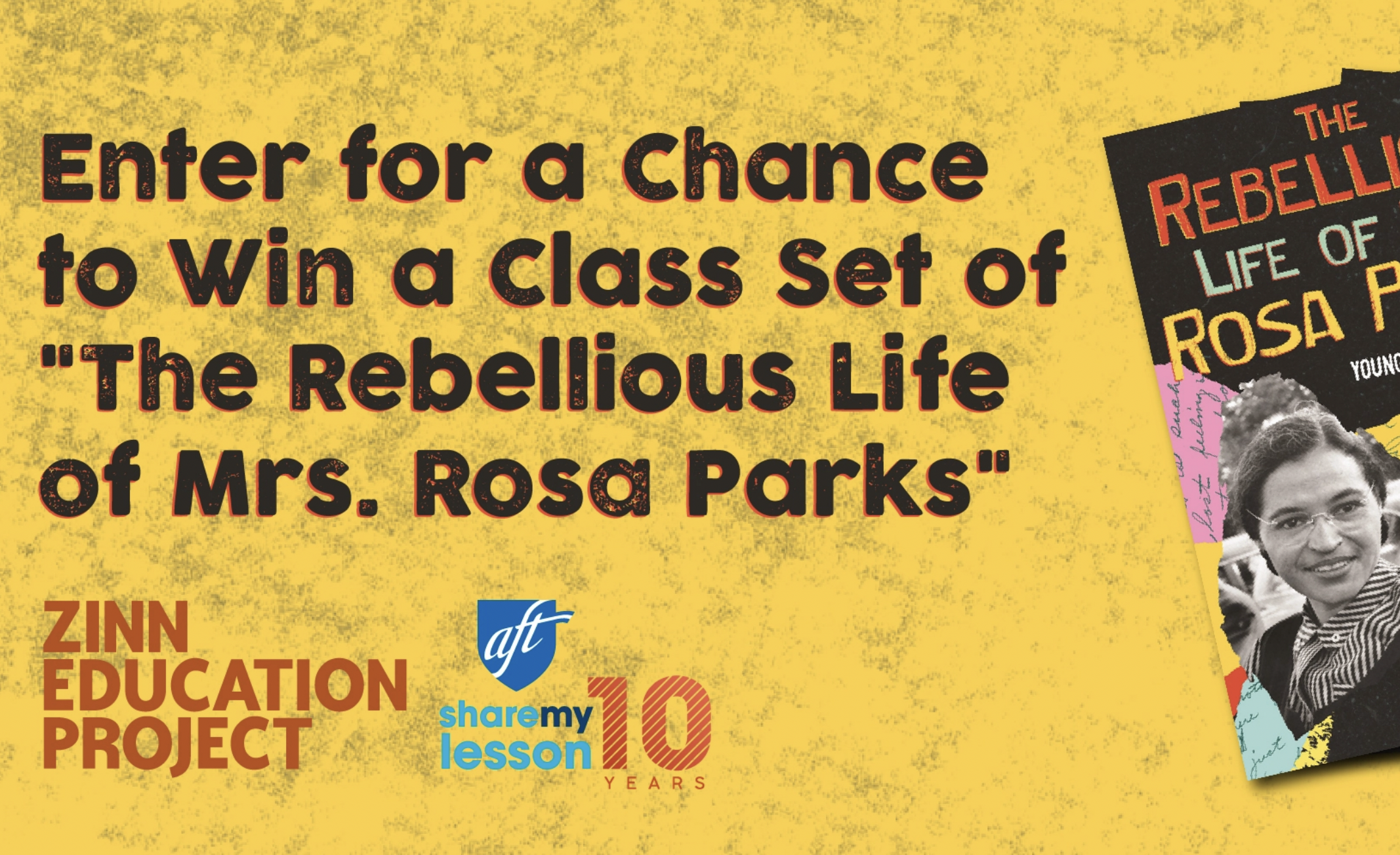 ENDED - Giveaway: Win a Class Set of "The Rebellious Life of Mrs. Rosa Parks"