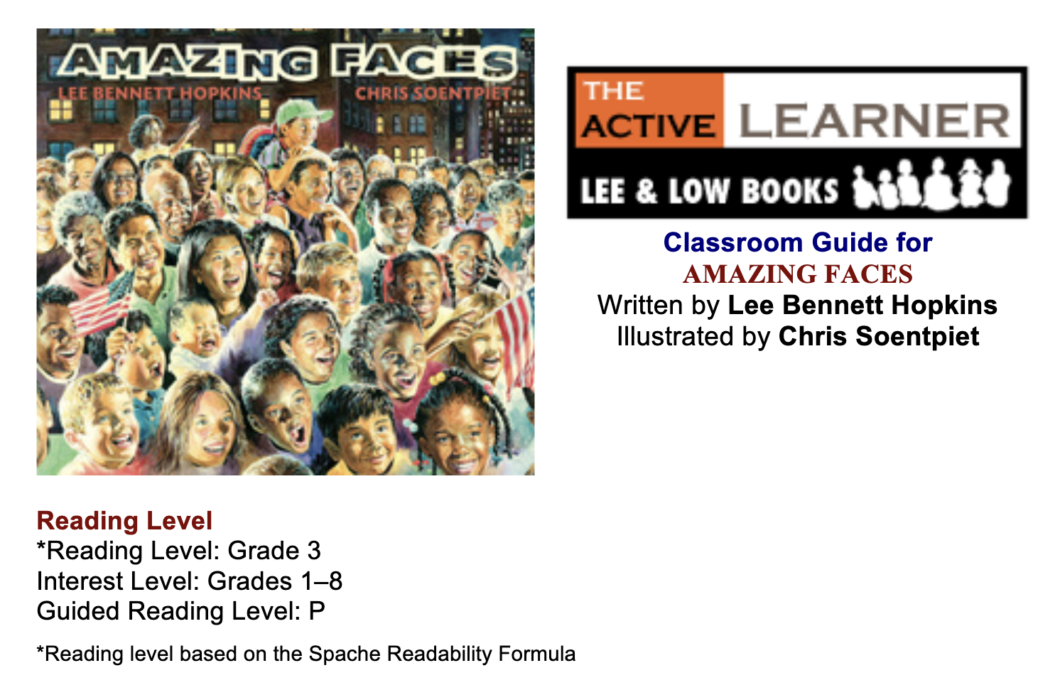 Amazing Faces - Teacher's Guide