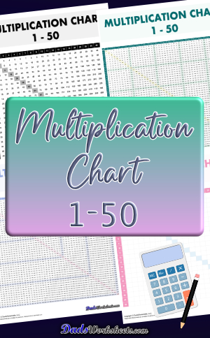 Multiplication Chart 1-50