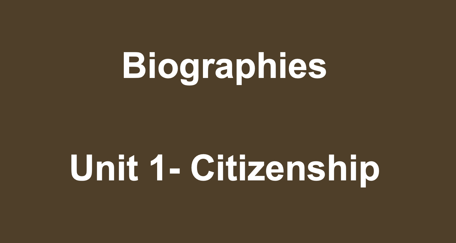 Characteristics and Models of Citizenship