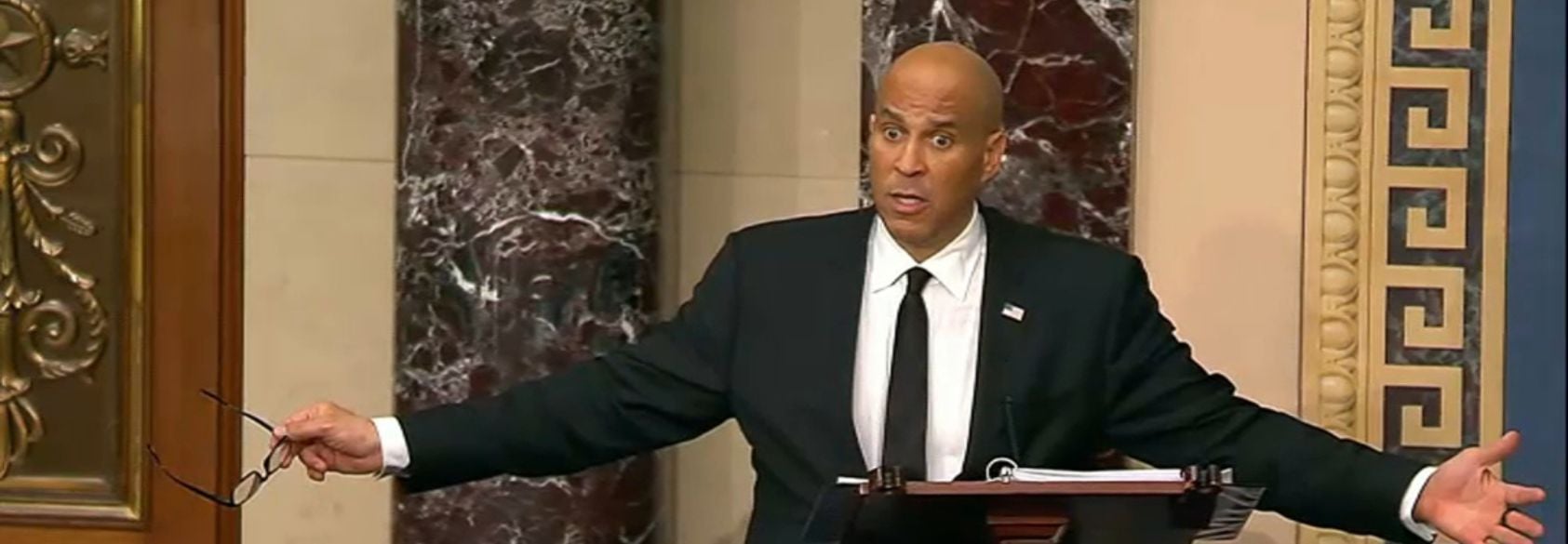 Sen. Cory Booker Delivers Marathon Senate Speech in Policy Protest