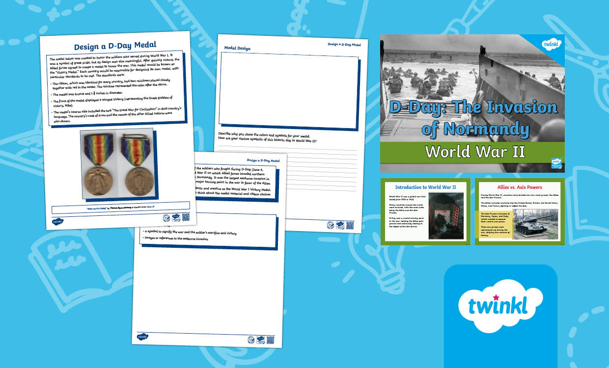 D-Day Teaching Bundle for 6th-8th Grade