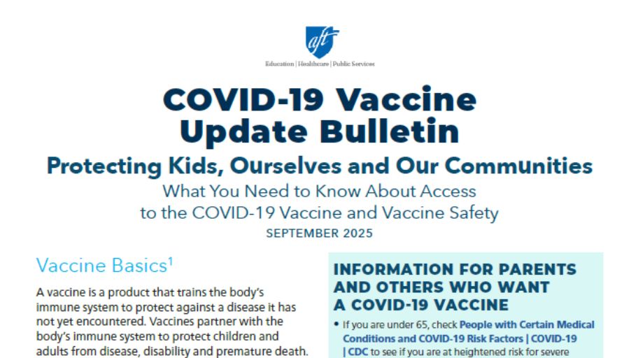 COVID-19 Vaccine Update Bulletin: Protecting Kids, Ourselves, and Our Communities
