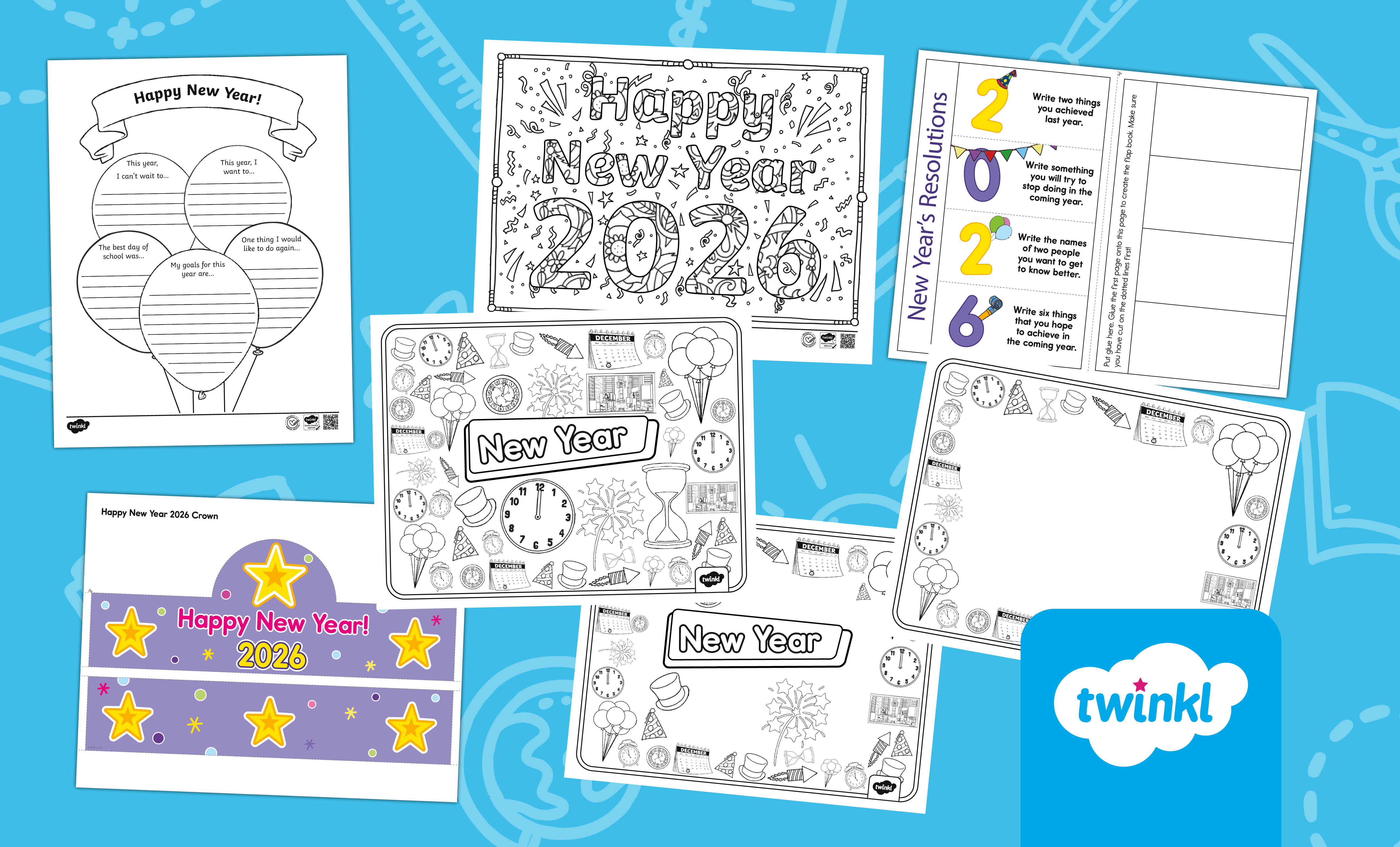New Year 2026 Celebration Activity Bundle for Elementary School