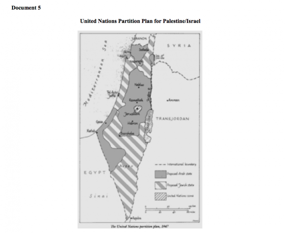 Palestinian-Israeli Conflict DBQ