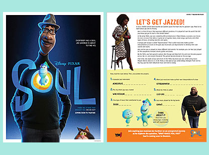 Disney & Pixar Soul -- activities on jazz & self-discovery