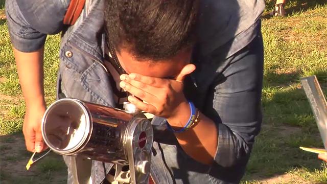 On-location for Astronomy on the Mall